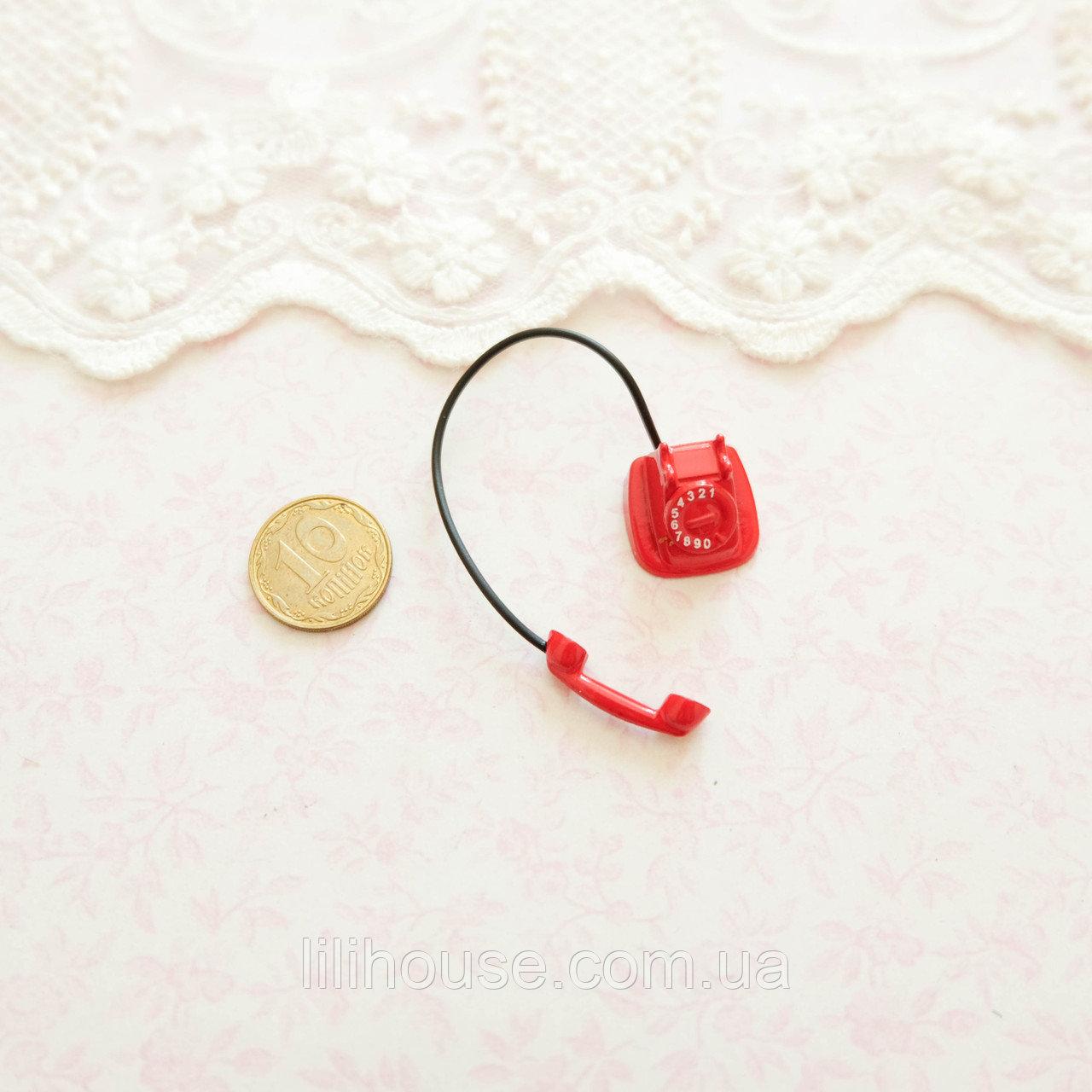 Мініатюра телефон 1.5 см Червоний, фото 1