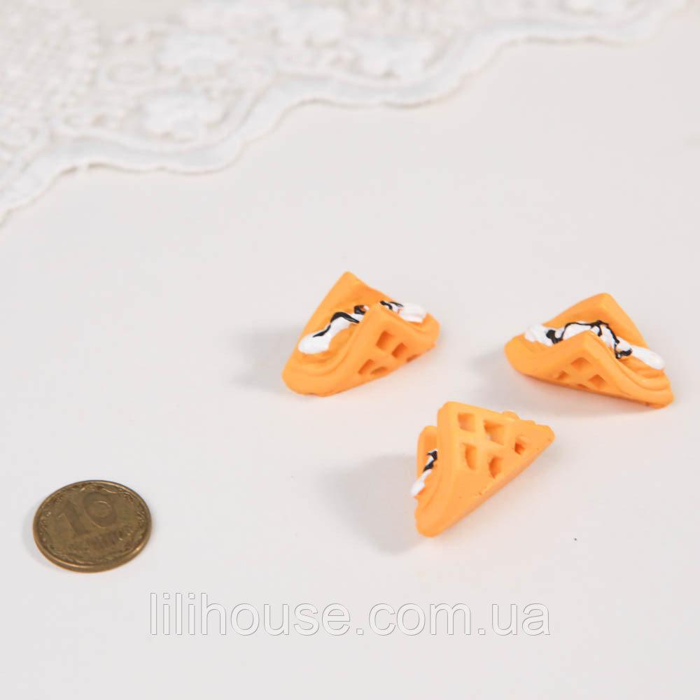 Мініатюрна булочка слойка з кремом 2.5 см, фото 1