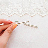 Мініатюрна вішалка 5*0.8 см Срібло, фото 2