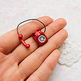 Мініатюрний телефон 1.7 см Червоний, фото 3