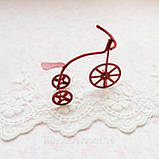 Мініатюрний ретро-велосипед 4.5 см Червоний, фото 2