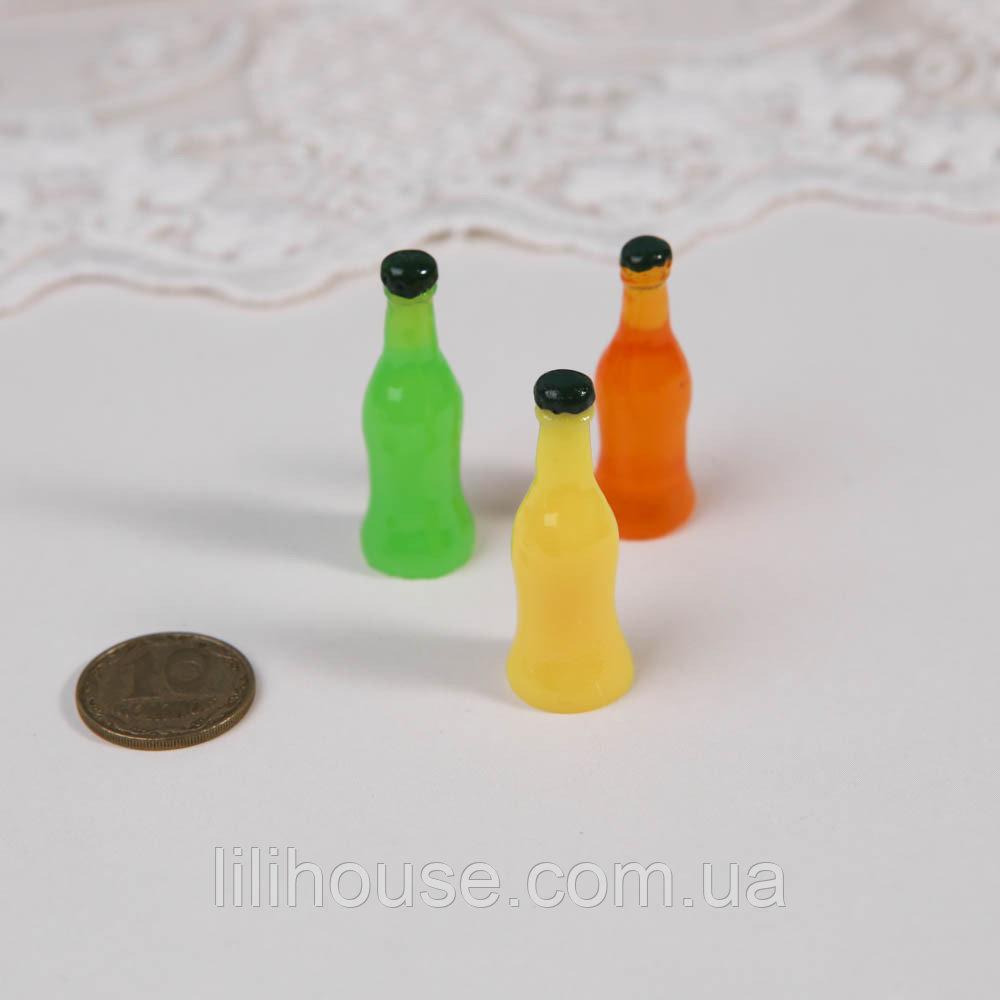 Мініатюрний набір пляшок яскраві 3 см, фото 1