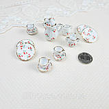 Мініатюрний чайний керамічний набір Вишеньки, фото 2