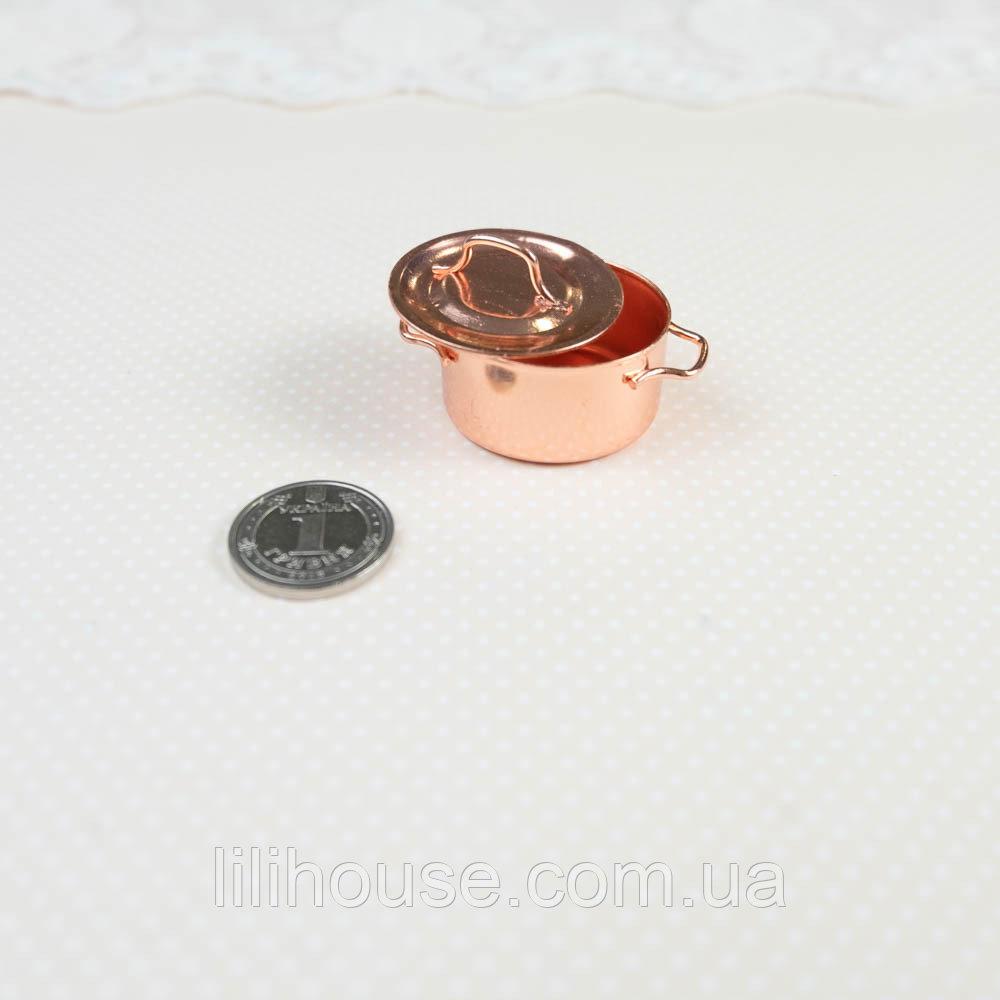 Мініатюрна каструля мідна, фото 1