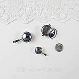 Мініатюрний набір каструль і ковшиків ø 1.8-1.2 см Срібло, фото 3