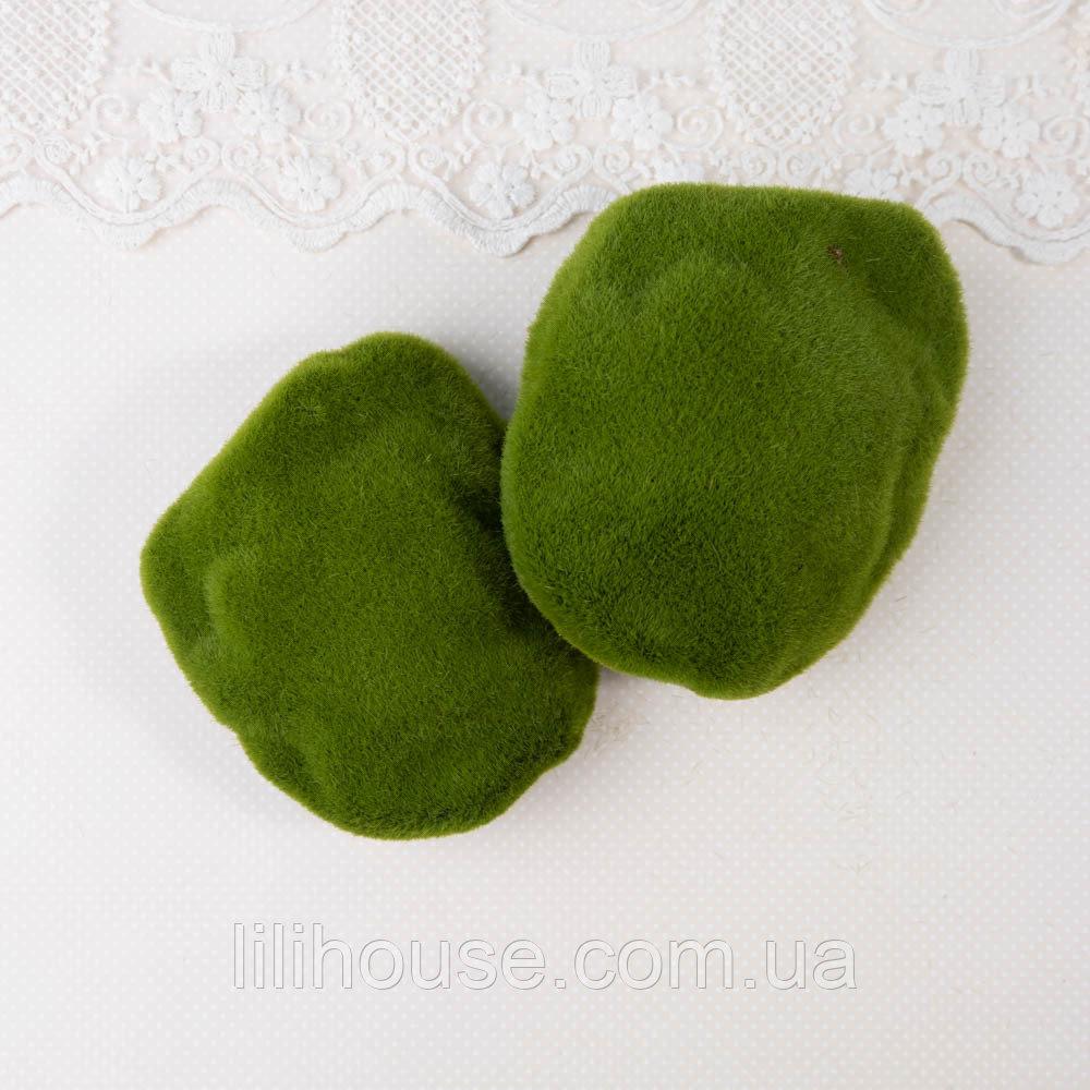 Мініатюрний штучний мох камінь 10*8 см, фото 1