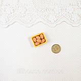 Мініатюрний лоток з яйцями крафт 2.3*1.9 см, фото 2