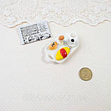 Мініатюрний піднос з французьким сніданком 5.2*3.2 см, фото 2