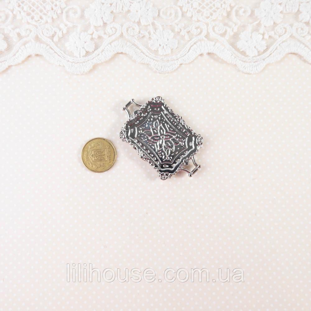 Мініатюрний піднос Срібло, фото 1