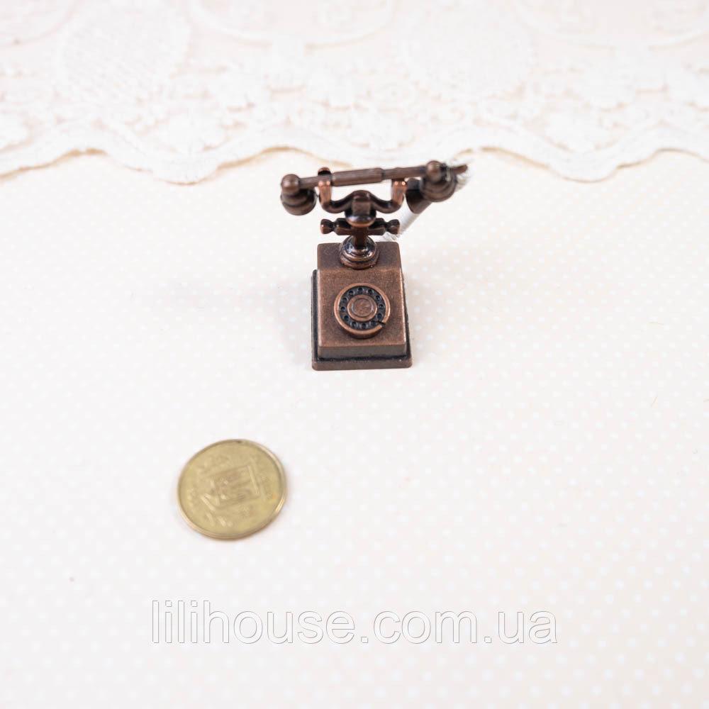 Мініатюрний телефон ретро Бронза, фото 1