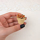 Мініатюрний кошик з морквою, фото 2