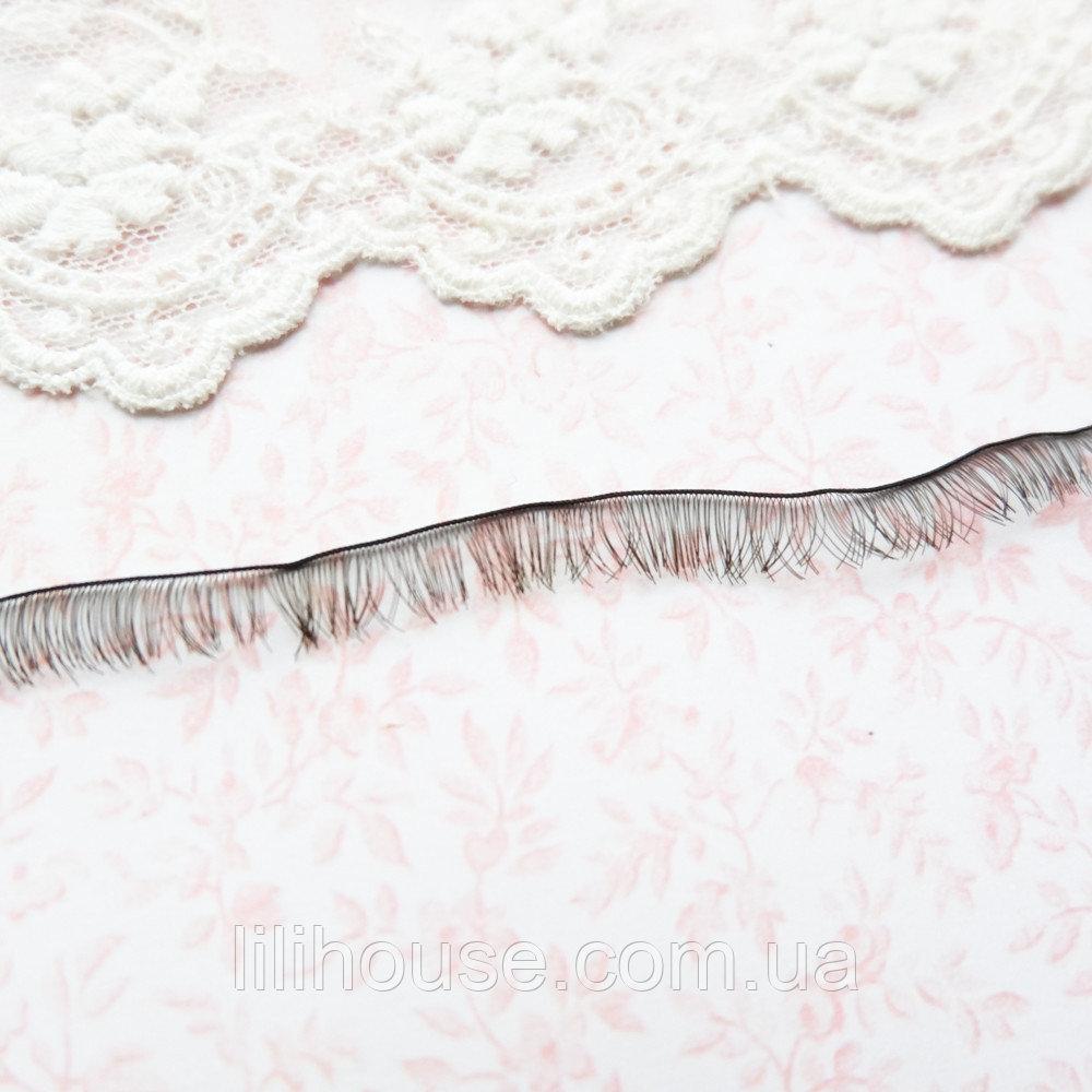 Вії для ляльок 6 мм Чорні за 20 см, фото 1