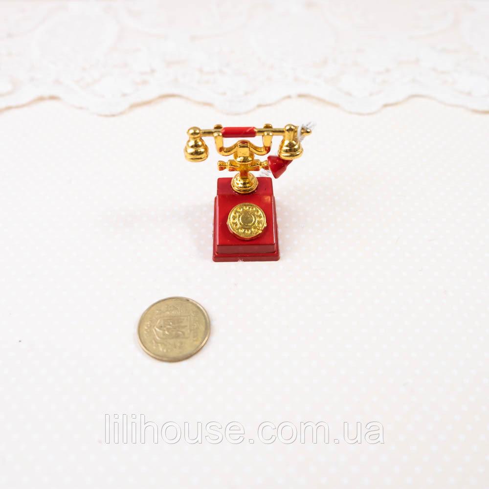 Мініатюрний телефон ретро Червоний, фото 1