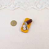 Мініатюрна обробна дошка з сиром 4*2 см, фото 3