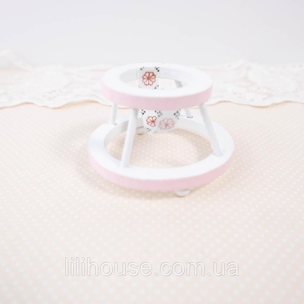 Мініатюрні ходунки 6*3.2 см Рожеві, фото 1