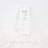 Мініатюрні сходи приставні 11.7*3.6 см Білі, фото 2