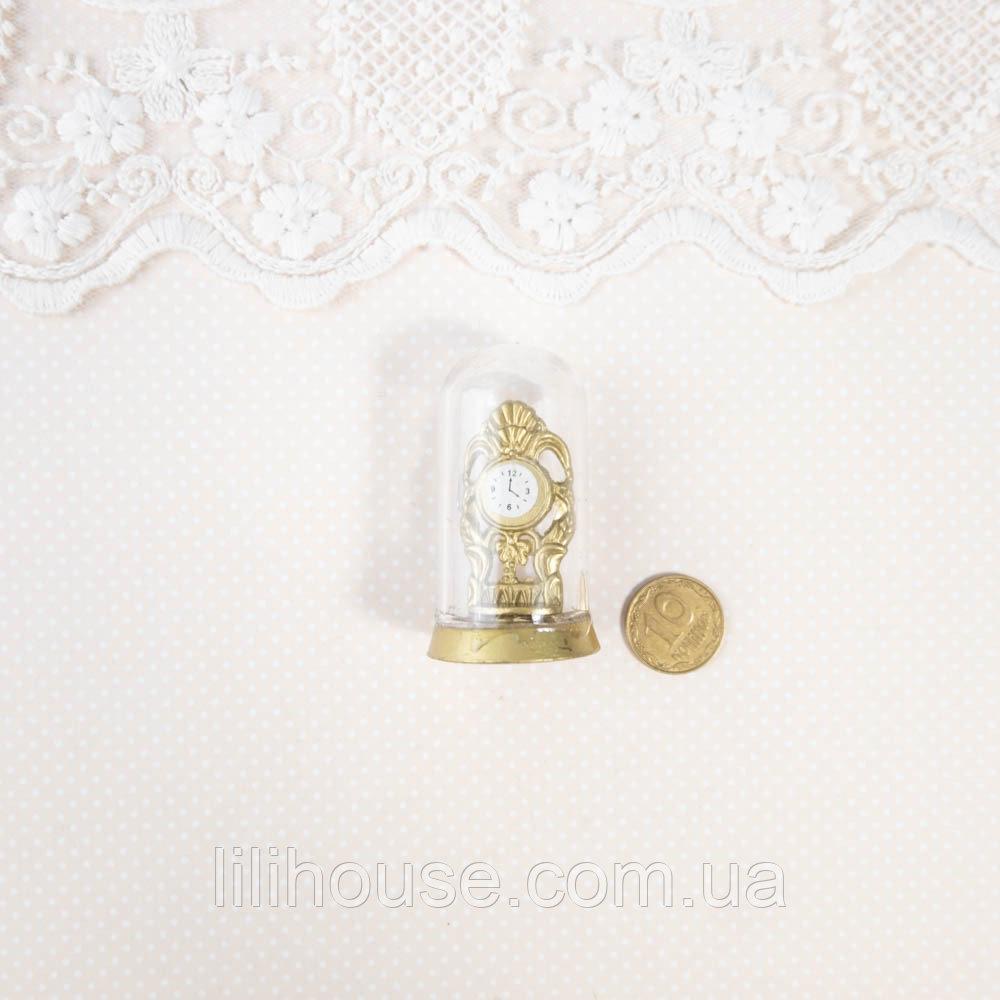 Мініатюрний годинник під склом 4.8*2 см, фото 1