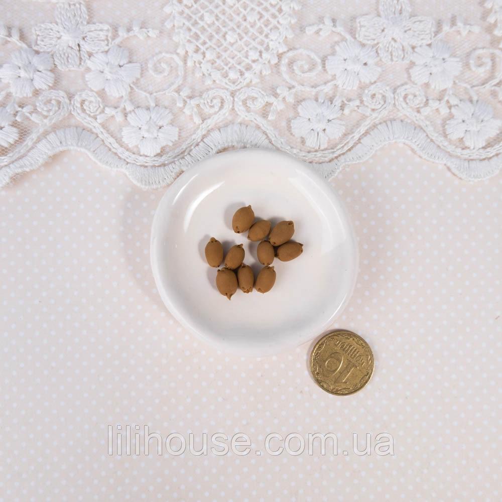 Мініатюра ківі 7*3 мм набір 10 шт, фото 1