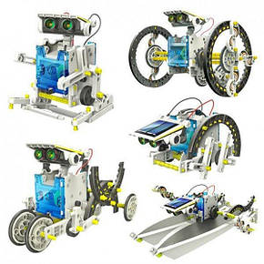 Конструктор Solar Robot 14в1 із сонячною панеллю та моторчиком, фото 1