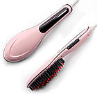 Електричний гребінець-випрямляч FAST HAIR STRAIGHTENER hqt-906/маскова щітка для волосся й прасок ОПТ, фото 8