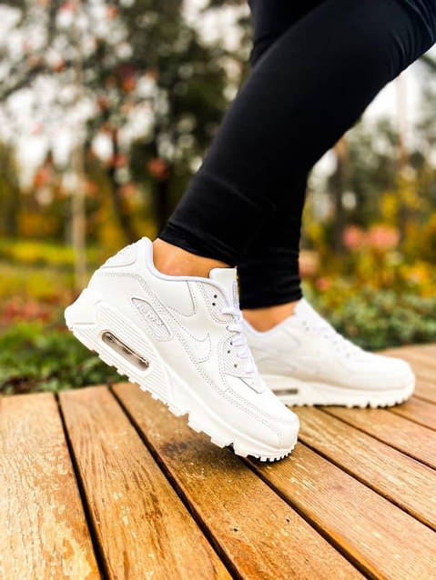 Nike Air Max 90 Leather All White ID 1447375064 2500 Prom.ua