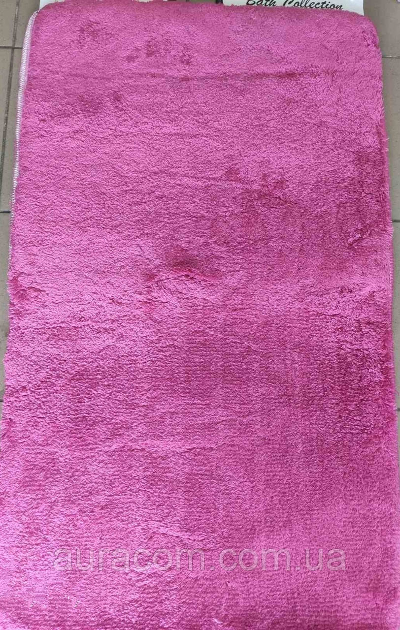 Рожевий, однотонний набір килимків, Туреччина, фото 1