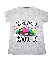 Красива футболка для дівчинки "Tik-tok" (від 5 до 8 років) - арт.1447386905