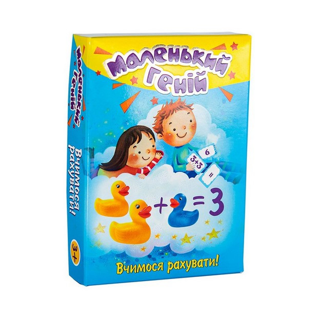 Гра навчальна Маленький геній. Вчимося рахувати Укр (Strateg)