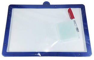 Дошка магнітна сухостираюча Атлас 22,5*34см з маркером