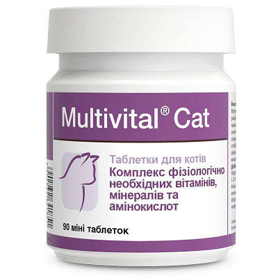 Dolfos Multivital Cat 90таб Мильтивитал - Вітамінно-мінеральний комплекс для кішок