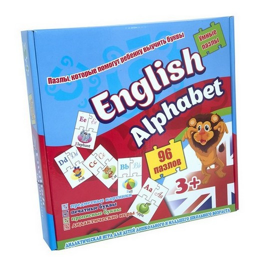Гра навчальна Пазли English alphabet Рос/Англ Strateg