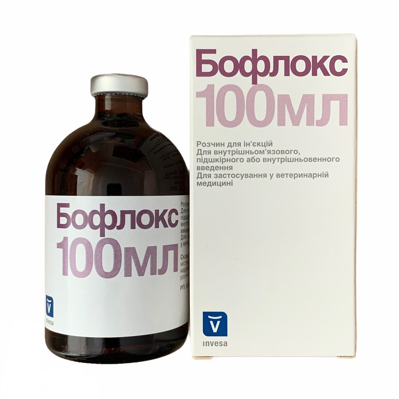 Бофлокс 100мл антибіотик для ВРХ Livisto (Invesa) Іспанія