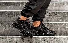 Кросівки чоловічі модні повсякденні Nike Shox TL "Black Metallic Hematite" чорні