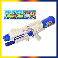 Детское мощное игрушечное водное оружие помповый пистолет MR0248, большой водяной бластер автомат белого цвета