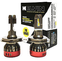 Светодиодные лампы H4 KELVIN FSeries - 8000Lm - 6000K для головного света - Год гарантии