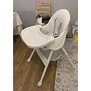 Стільчик для годування Bambi M 4136-2: знімний піднос (3 позиції), 5‑точкові ремені, екошкіра, фото 6