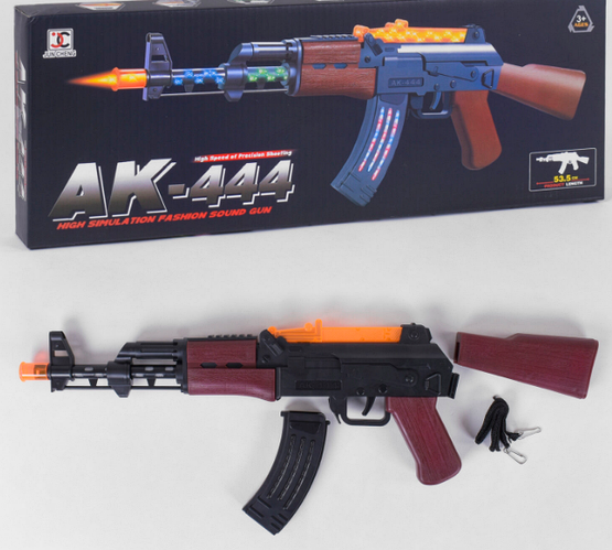 Автомат Калашникова з підсвіткою і звуковими ефектами АК-444 ABC ...