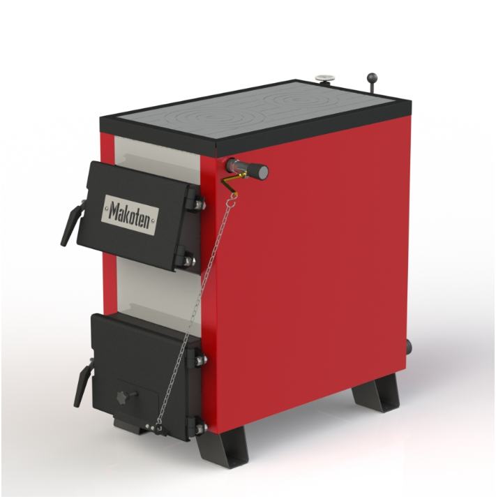 18 кВт Класичний котел з плитою 4 мм сталь KOTLANT-КОТЛАНТ КТ-18П С МЕХАНИЧЕСКИМ РЕГУЛЯТОРОМ ТЯГИ, фото 1