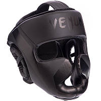 Шлем боксерский тренировочный с полной защитой VENUM CHALLENGER BO-7410 (р-р L-68см, черный)