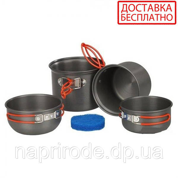 Набір посуду анодованої на 1-2 персони Tramp UTRC-075, фото 1