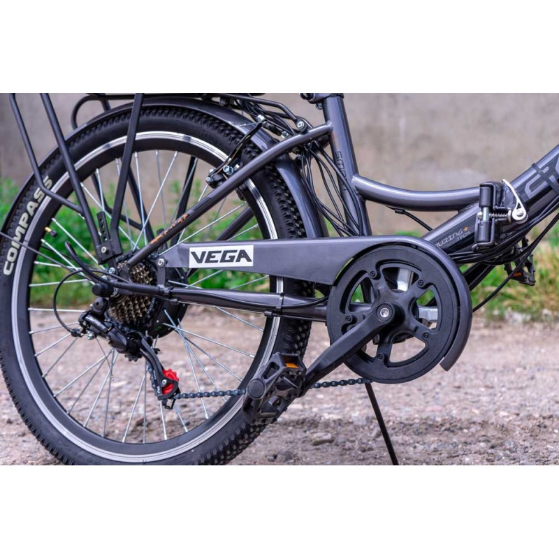 Электровелосипед Vega Joy S (Black) 350/10,4 Li-ion складной Grey - фото 4 - id-p1447493592