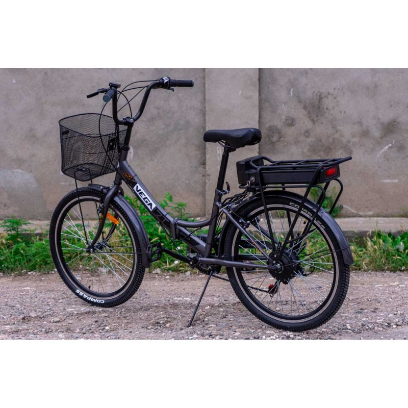 Электровелосипед Vega Joy S (Black) 350/10,4 Li-ion складной Grey - фото 8 - id-p1447493592