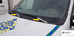 Хром накладки на двірники для Opel Movano ( 2010+)