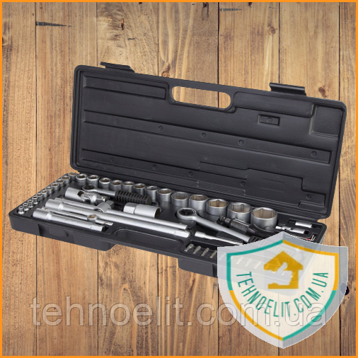Універсальний набір інструмент голівок і ключів з трещею для будинку для авто в чемодані 1/4" 1/2" 51шт