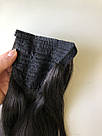 Хвіст на стрічці з штучного волосся з КАНЕКАЛОНУ (шоколад, темно кориневый), фото 9