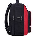 Рюкзак шкільний для хлопчика чорний з червоним Bagland Школяр 8 л. чорний 568, фото 7