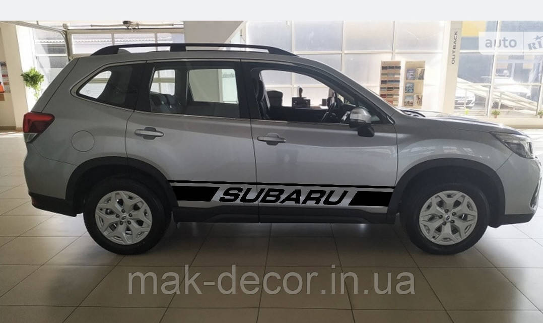 Вінілові наклейки на авто " Subaru " 15х180 см х 2 шт