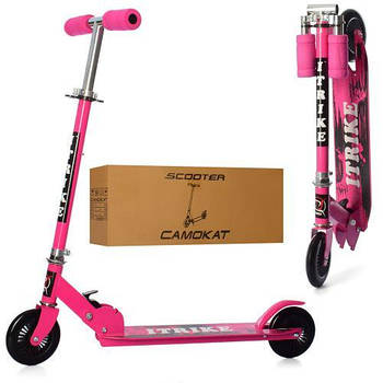 Дитячий двоколісний самокат SR 2-001-P, рожевого кольору