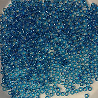 Бисер Ярна Корея размер 10/0 цвет 45 голубой серебро 50г
