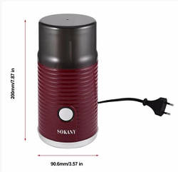 Електро кавомолка Мультимолка Sokany SM-3018 зі знімною чашею 180 Вт